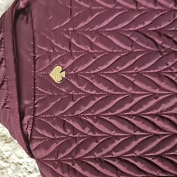 EUC Kate Spade Coat, Size XL Burgandy w/Pink Lining - Picture 8 of 8